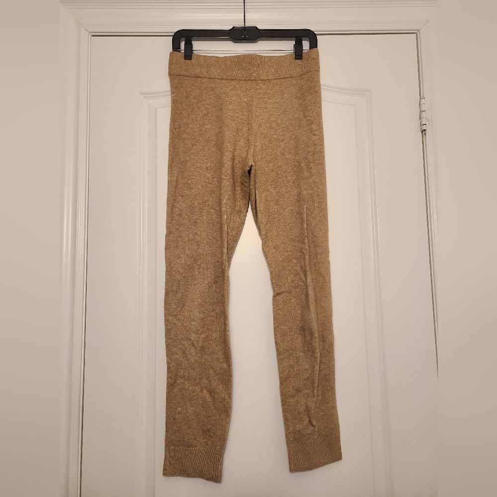 Selected Femme Cozy Beige Knit Joggers Womens Size Medium
